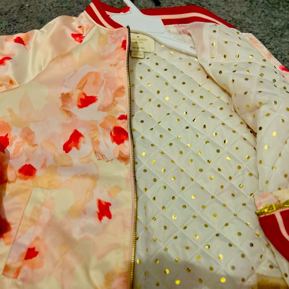 Kate Spade Girls Floral Jacket size 14